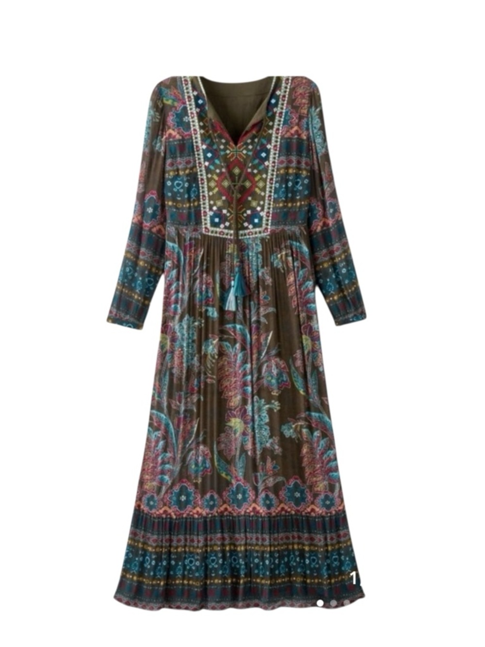 Soft surroundings Mirapani Maxi Dress Misses size M